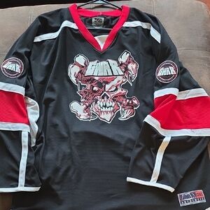 Black and Red Gwar Hockey Jersey
